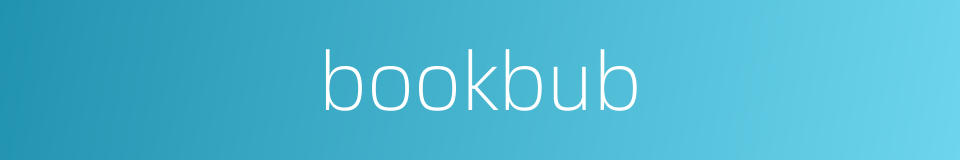 bookbub的同义词