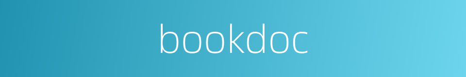 bookdoc的同义词