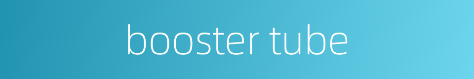 booster tube的同义词