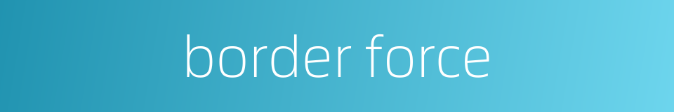border force的同义词