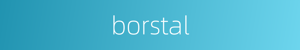 borstal的同义词