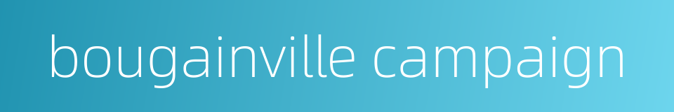 bougainville campaign的同义词