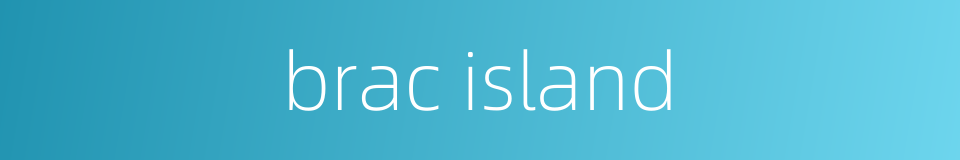 brac island的同义词