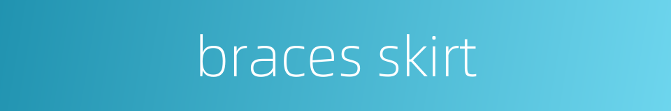 braces skirt的同义词