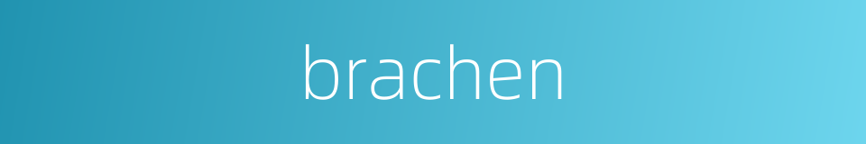 brachen的同义词