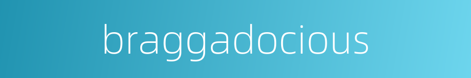 braggadocious的同义词