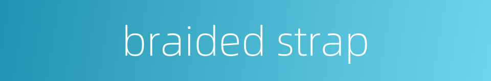 braided strap的同义词