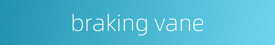 braking vane的同义词