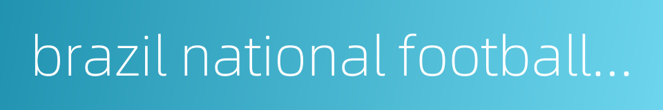 brazil national football team的同义词