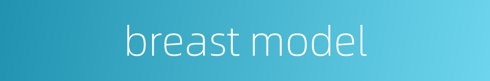breast model的同义词