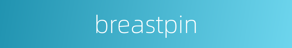 breastpin的同义词