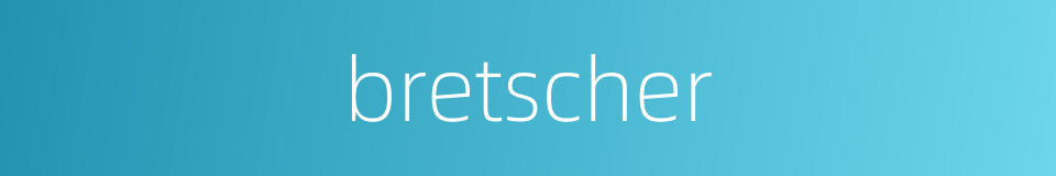 bretscher的同义词