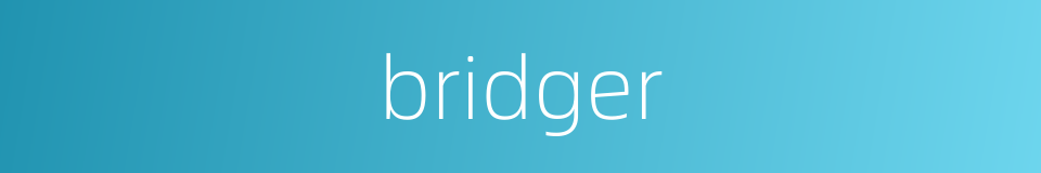 bridger的同义词