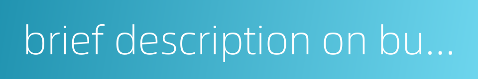 brief description on business的同义词