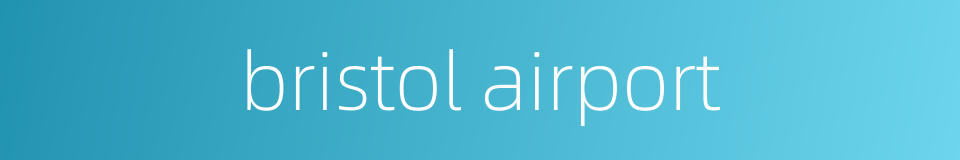 bristol airport的同义词