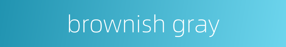 brownish gray的同义词