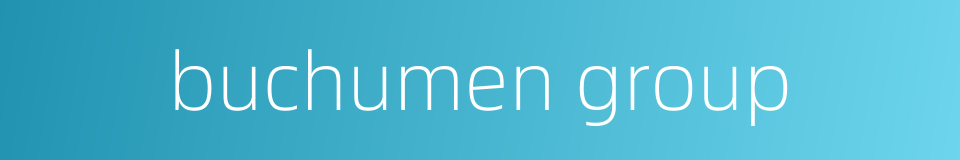 buchumen group的同义词
