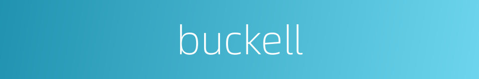 buckell的同义词