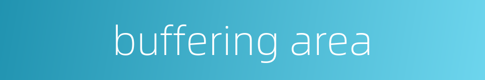 buffering area的同义词