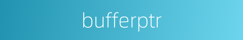 bufferptr的同义词