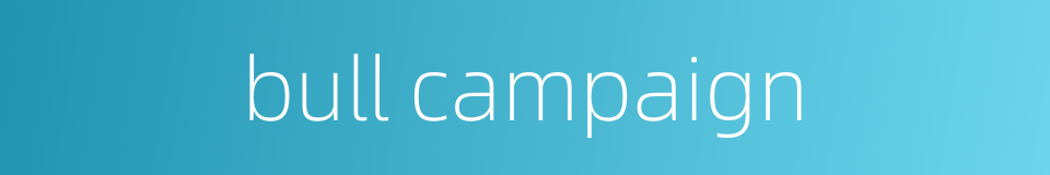bull campaign的同义词