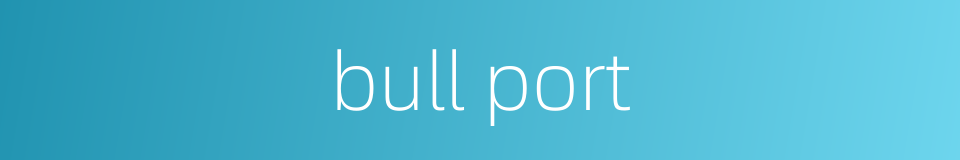 bull port的同义词