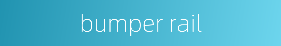 bumper rail的同义词
