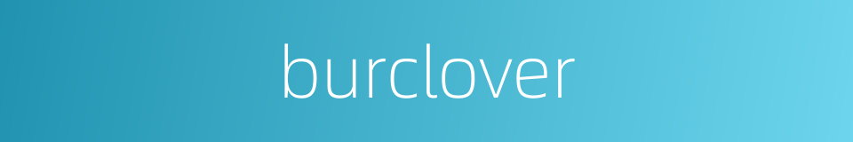 burclover的同义词