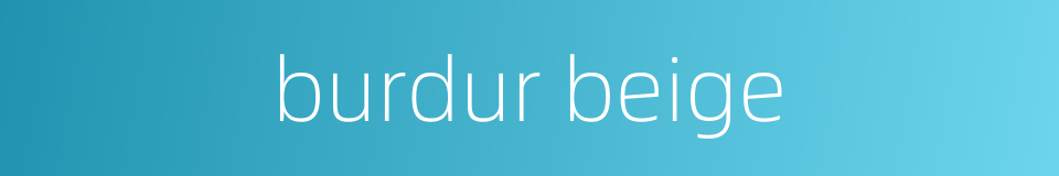 burdur beige的同义词