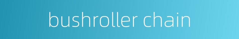 bushroller chain的同义词