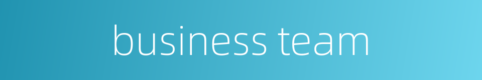 business team的同义词