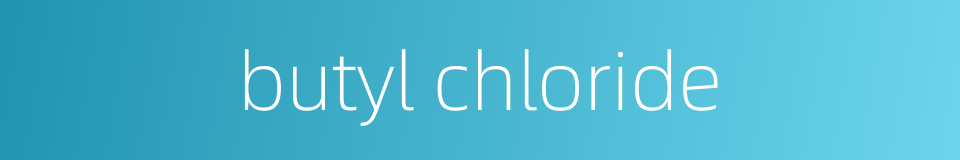 butyl chloride的同义词