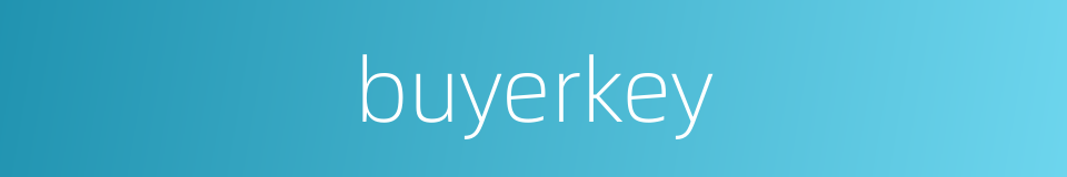 buyerkey的同义词