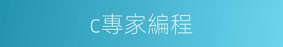 c專家編程的同義詞