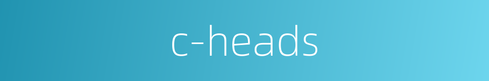 c-heads的同义词