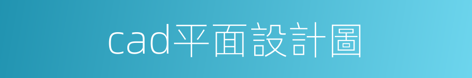 cad平面設計圖的同義詞