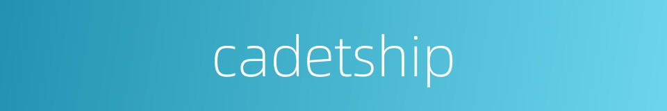 cadetship的同义词