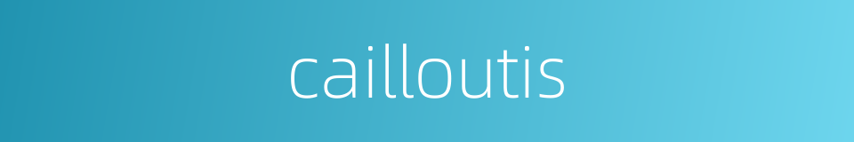 cailloutis的同义词