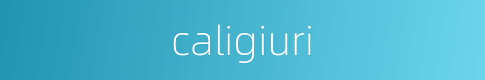 caligiuri的同义词