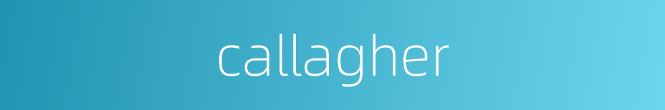 callagher的同义词