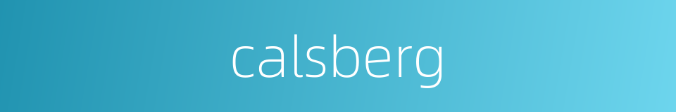 calsberg的同义词