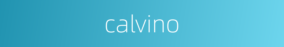 calvino的同义词