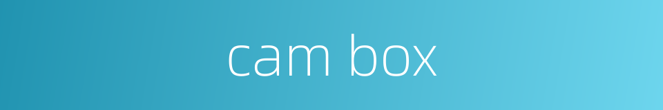 cam box的同义词