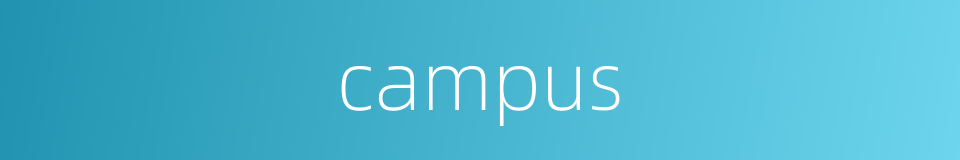 campus的同义词