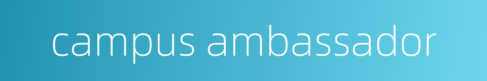 campus ambassador的同义词