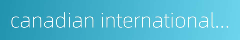 canadian international school of beijing的同义词