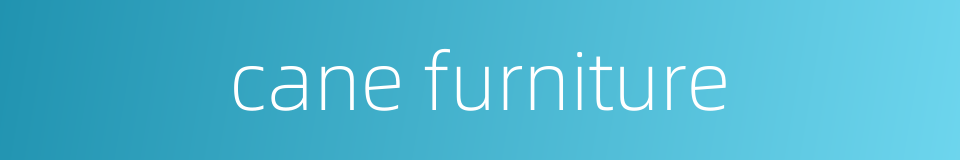 cane furniture的同义词