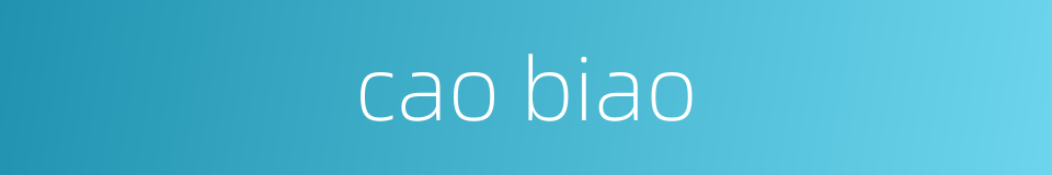 cao biao的同义词