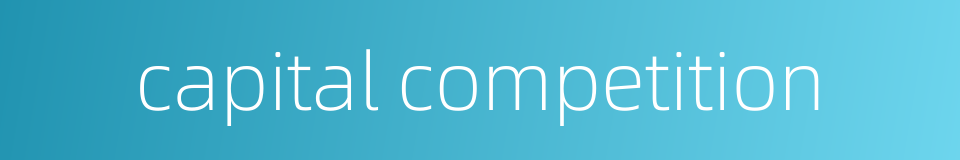 capital competition的同义词