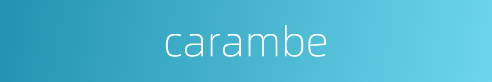 carambe的同义词